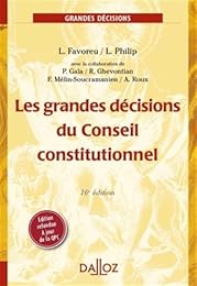 Les  grandes décisions du Conseil constitutionnel