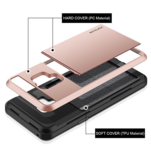 image for Vofolen Cover for Galaxy S9 Case Wallet Card Slot Holder Sliding Hidde