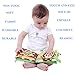 SPIEL Activity Fabric Soft Baby Cloth Books Crinkle Squeak Sound Sensory Interactive Educational Toys for Infants Toddlers Kids - 4 Packs Set