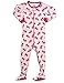 Frogmouth Girls Footed Sleeper Dinosaur Pajama 100% Cotton (6 Months-5 Years)