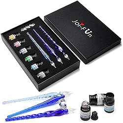 Joi-Fun High Borosilicate Glass Dip Pen Ink Set- 3