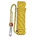 Aoneky 10 mm Static Outdoor Rock Climbing Rope, Fire Escape Safety Rappelling Rope (Yellow 1, 32)
