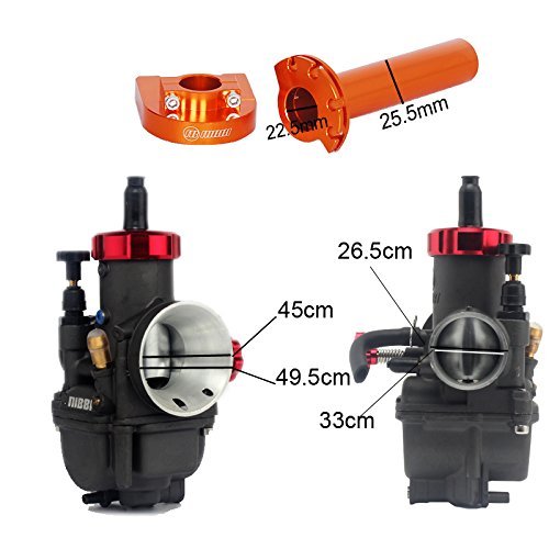 Nibbi Stainless Carb PE PWK 26mm 28mm 30mm Carburetor Injector Flat