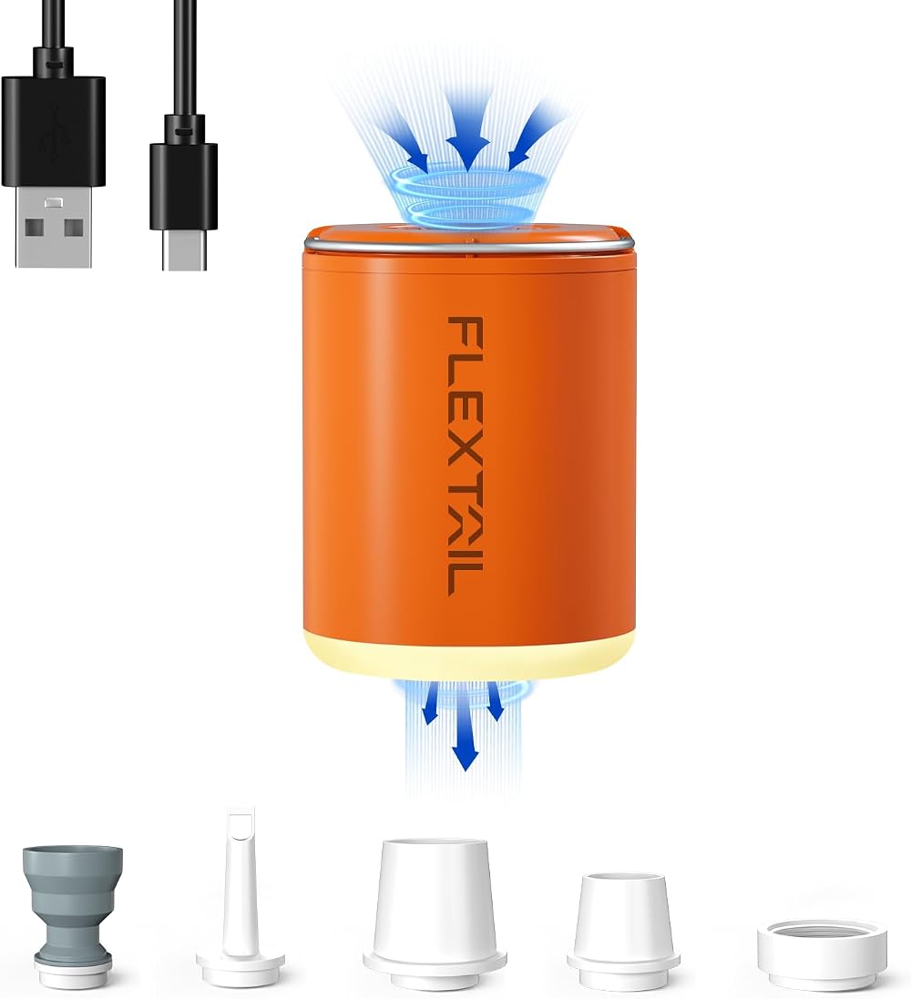 FLEXTAILGEAR Portable Air Pump 4kPa 180L/min 1600mAh