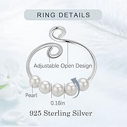 Vito Sterling Silver Fidget Anxiety Ring for