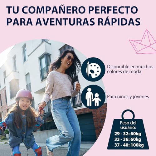 Patines de Ruedas MIA Magnolia - Patines para niños/Adolescentes y Adultos - Tallas 37-40 - Ajustables en 4 Tallas - cómodos y Elegantes