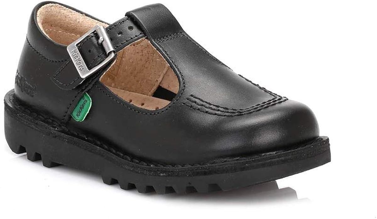 Kickers Kick T I Core Black Leather Shoes KF0000765BTW-EU 27, 9 UK Child - Image 3