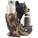 Black Bear Glass Salt and Pepper Shaker Set Sculpture Kitchen Decor in Rustic Lodge and Cabin Figurines by Home-n-Gifts