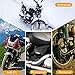 Bliifuu Motorcycle Cover Upgraded for Outdoor Protection All Weather All Season Waterproof/Dustproof Universal for Harley Davidson Honda Suzuki Kawasaki Yamaha Bike up to 104inch（Black）