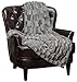 Chanasya Premium Embossed Faux Fur Throw Blanket - Super Soft, Lightweight Minky Blanket - 50