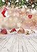 WOLADA 5x7FT Christmas Backdrop Christmas Wall Backdrop Winter Christmas Backdrop and Wood Floor Christmas Scene Backdrop Kids Newborn Christmas Photography Prop Christmas Photo Booth Backdrop 10825