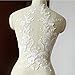 Lace Fabric Cotton Embroidered Applique DIY High-end Wedding Dress Accessories Handmade (Color B)