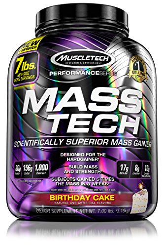 MuscleTech MT Performance Series Mass Tech Birthday Cake, 7 Pound