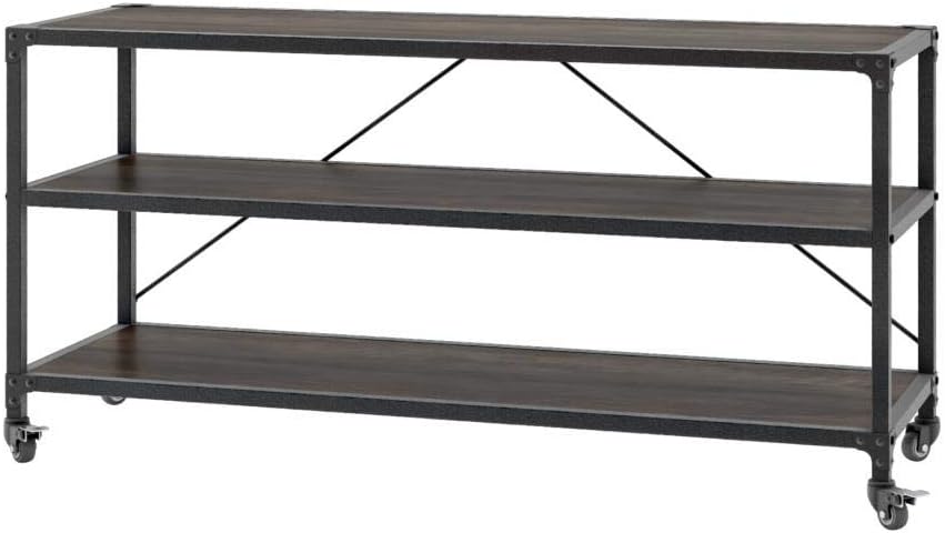 Bestar Heka TV Stand, Buffalo Brown