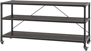 Bestar Heka TV Stand, Buffalo Brown