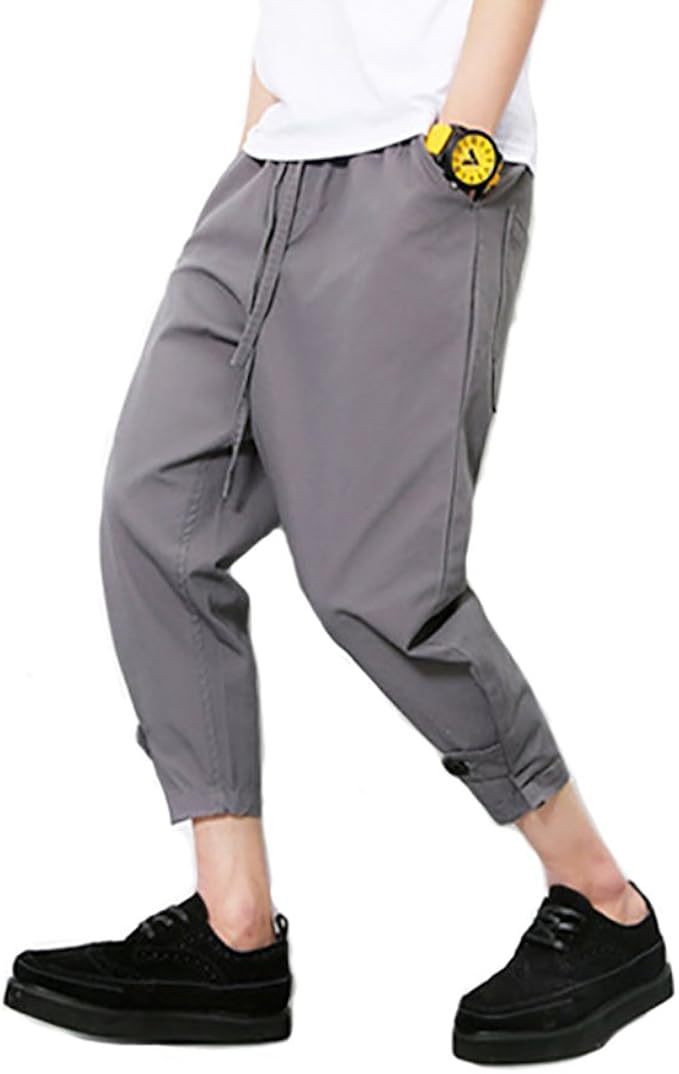 Keimi ケイミ ジョガーパンツ 九分 サルエルパンツ メンズ夏 ゆったり 大きいサイズ パンツ 通販 Amazon