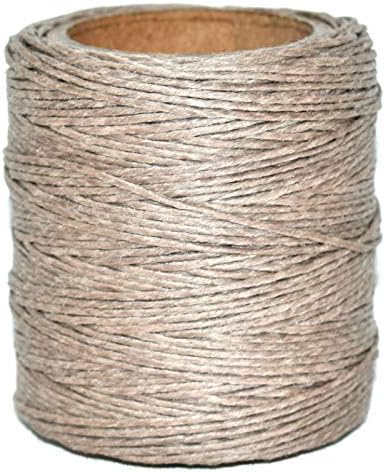 Maine Thread030" Mocha Waxed Polycord. 210 feet Each. Includes 2 spools.