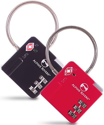 UltraFlex TSA Approved Lock with RED OPEN ALERT Indicator for Luggage & GYM Lockers