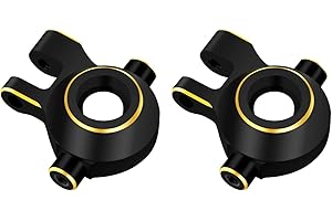 ESILUN OGRC Brass Caster Blocks Steering Blocks Knuckle for 1/18 TRX4M Bronco/Defender Upgrade Parts - 2pcs