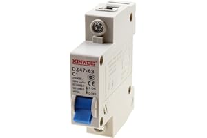 Bumbesti 1 Pole 230/400V Low-Voltage Miniature Circuit Breaker 1A Din Rail Mount DZ47-63 C1