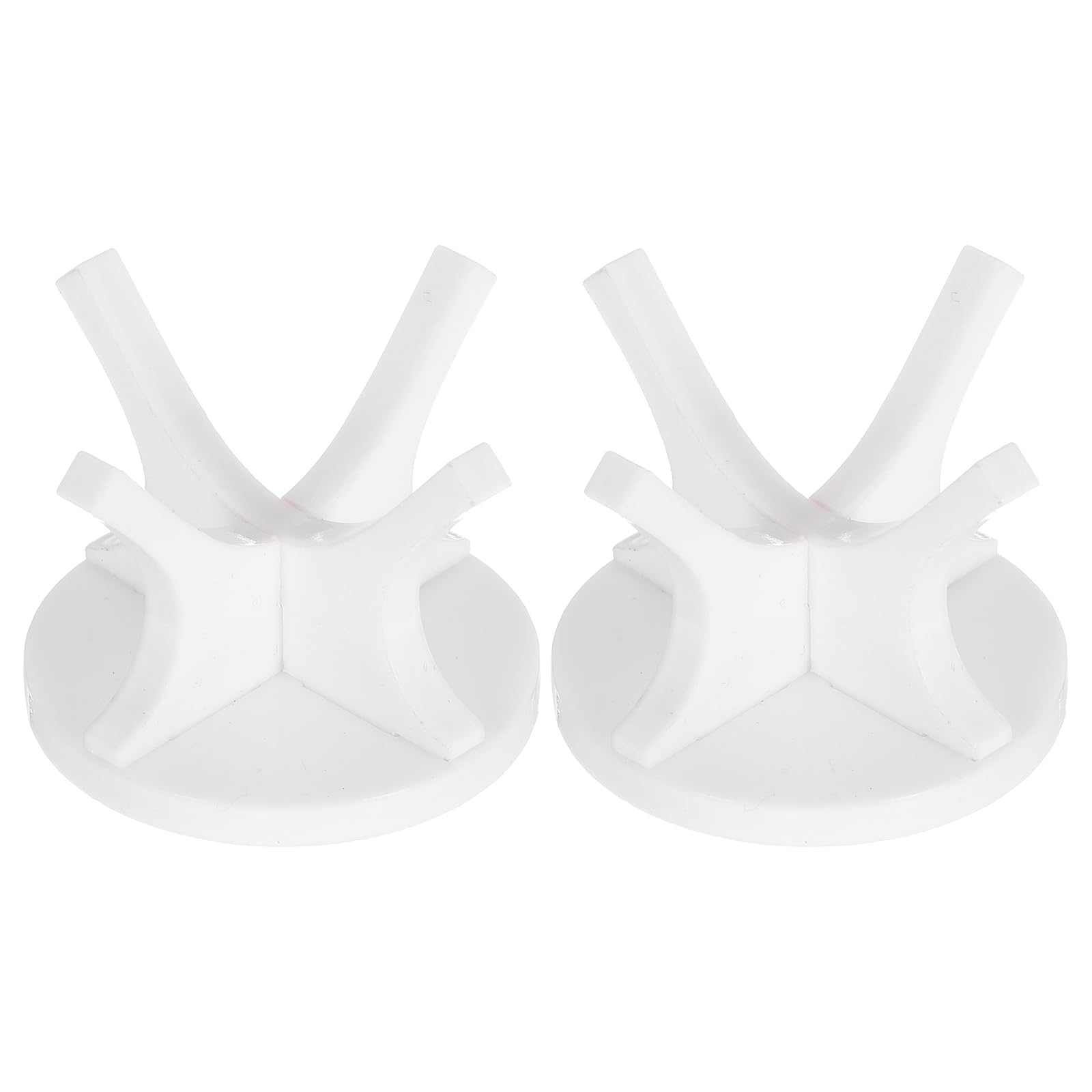 PATIKIL Baseball Holders for Balls, 2 Pcs Acrylic Display Stand, Small Ball for Baseball Golf Softball Tennis Sport Stand, White