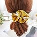 12 Pack Chiffon Hair Scrunchies Flower Scrunchy Hair Bobbles Floral Hair Ties Ponytail Holder for Women Girls- 12 Assorted Colors