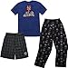 MLB New York Mets Youth T-shirt Boxer & Pant 3 Piece Sleep Set