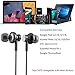 Acessorz USB Type C Earphones, Wired in-Ear Metal Magnetic Earbuds w/Mic, Stereo Bass Noise Cancelling Headphones Sports Headset Compatible with Google Pixel 3/2/XL, Huawei, Essential Phone - Black