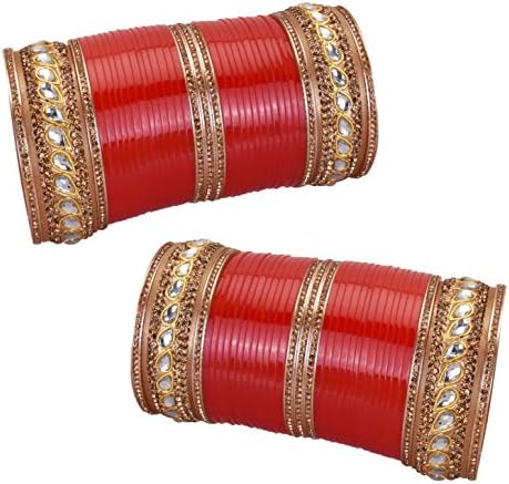iCraftJewel Indian Designer Bangle Suhag Chura Bollywood Dulhan Traditional Fashion Chuda