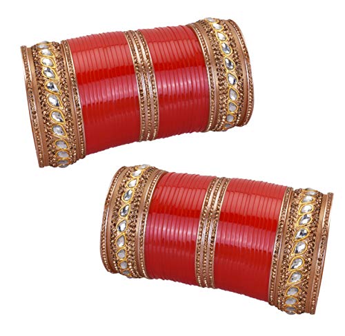iCraftJewel Indian Designer Bangle Suhag Chura Bollywood Dulhan Traditional Fashion Chuda