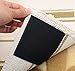 Rug Tape Pad, Rug Anchors Carpet Hook and Loop Non-Slip Mat Anti-Skid Stickers (10PCS, Black)