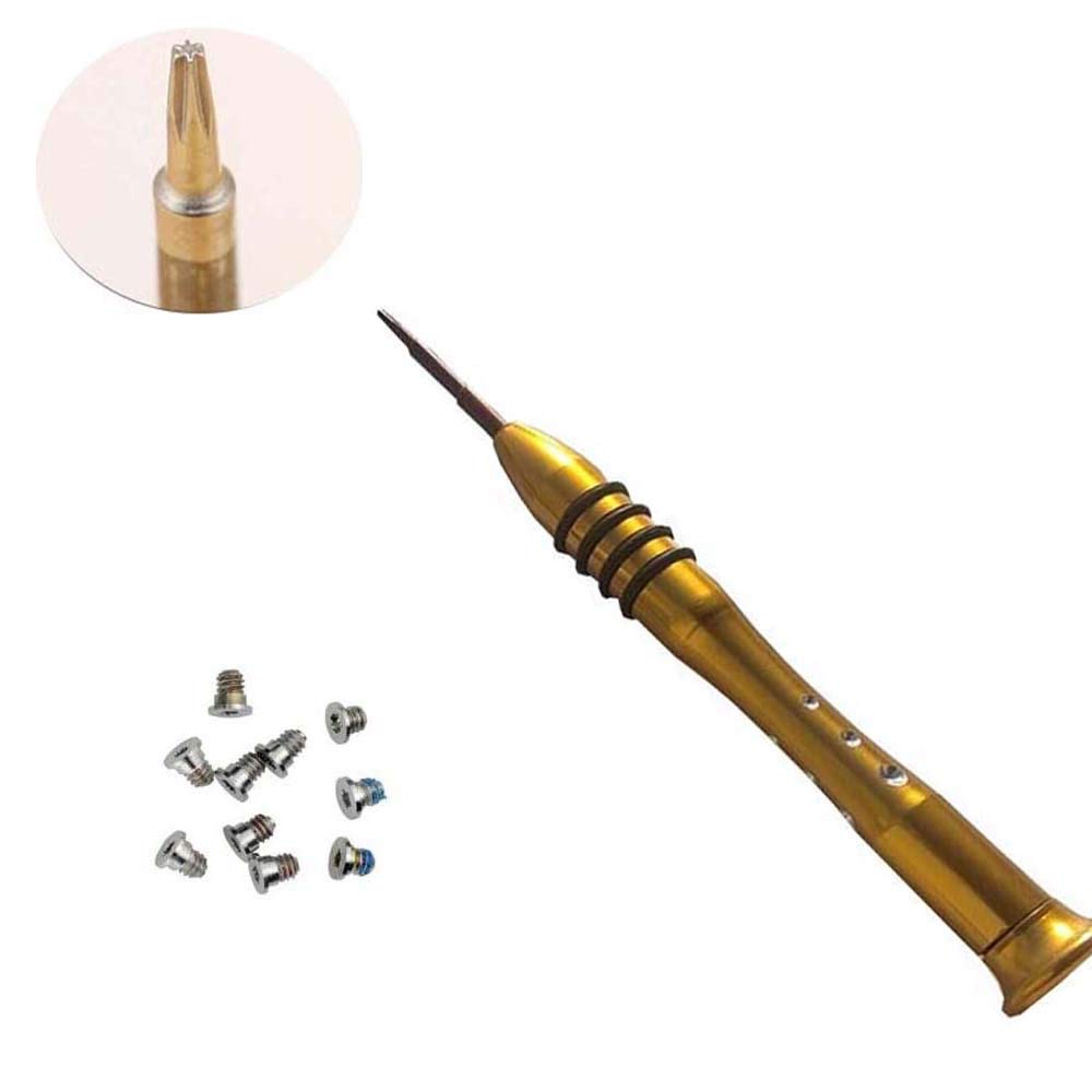 TB® Replacement RETINA Bottom case Dual Sided Screwdriver 10 Bottom Case Screws for A1398 A1425 A1502 Compatible Years 2012-2015 (YELLOW)