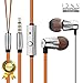 GGMM Alauda Lightweight & Sporty in-Ear Noise-Isolating Metal Earbuds Headphones w/Tangle-Free Cable & 1-Button Remote/Mic, Compatible w/All Apple Android Smartphone