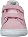 PUMA girls Suede Classic Hook and Loop Sneaker, Pink Lady/Team Gold, 8 Toddler US