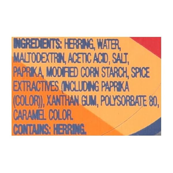 BEACH CLIFF WILD CAUGHT HERRING FISH STEAKS IN LOUISIANA HOT SAUCE, 3.75 OZ CAN – 14G PROTEIN PER SERVING