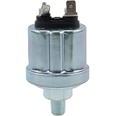 JZGRDN Oil Pressure Sender for SW Type 0-100 psi Input Datcon 10-184 ohms | Output Thread 1/8"-27 NPT w/20 psi Low Alarm Switch Blade Type