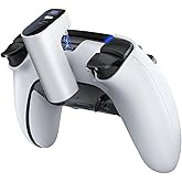 LVFAN Charger for PS5 Controller, Battery Pack Compatible with PlayStation DualSense & Edge, Portable Power Bank with LED Display, Adds 12+ Hours of Gaming Time for PS5 Gamers
