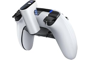 LVFAN Charger for PS5 Controller, Battery Pack Compatible with PlayStation DualSense & Edge, Portable Power Bank with LED Display, Adds 12+ Hours of Gaming Time for PS5 Gamers