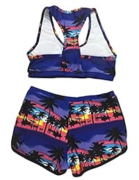 Top Here traje de baño con tiras deportivo 2017, pierna estilo hombre, bikini, para mujer