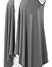 LL WSK1071 Womens Lightweight Sleeveless Draped Open Cardigan XL HEATHER_GREY