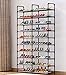 ORAF Shoe Rack 10 tier Shoe Tower Organizer, ORAF 50 Pair Shoe Racks with Waterproof Dustproof Tight Connection, Free Standing Shoe Shelf in Closet Entryway Hallway, Non-woven Fabric, Black