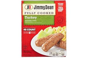 Jimmy Dean Expect More Fully Cooked Turkey Sausage Links, 48 Count