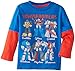 Transformers Little Boys' Toddler Character Guide Toddler Long Sleeve Two-Fer T-Shirt, Royal, 2T