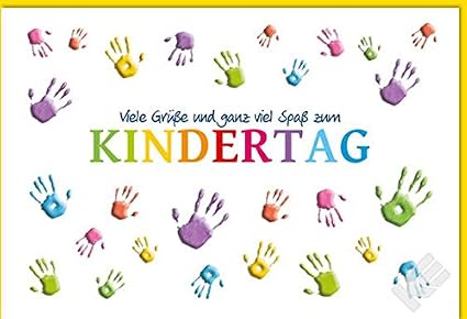 Karte Gruss Zum Kindertag Amazon De Burobedarf Schreibwaren