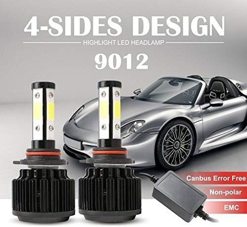 9012 LED Headlight Bulbs Conversion Kit 120W 6000K 32000LM High/Low Beam Bulb - Extremely Bright - 2 Pack - 2 Yr Warranty