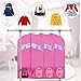 Univivi Dance Costume Bags Foldable 36 inch for Dance Competitions Garment Bag, with 2 Zipper Mesh Pockets and Clear Window, for Storage or Travel Set of 3 （Pink）
