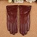 Warmen Women's Touchscreen Texting Driving Winter Warm Nappa Leather Gloves - 8 (US Standard size) - Saddle (Touchscreen Function/Cashmere Lining)