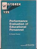 Performance Evaluation of Educational Personnel, Thomas, M. Donald, 087367135X