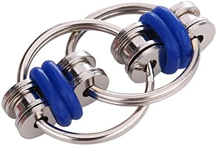 Flippy Chain Fidget Toys Relieve Stress Reducer for ADD ADHD Autism Anxiety Boredom your Finger Tips Perfect for Kids Adults(Blue)