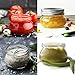 KAMOTA Mason Jars 4 oz With Regular Silver Lids and Bands, Ideal for Jam, Honey, Wedding Favors, Shower Favors, Baby Foods, DIY Spice Jars, 24 PACK, 30 Whiteboard Labels Included